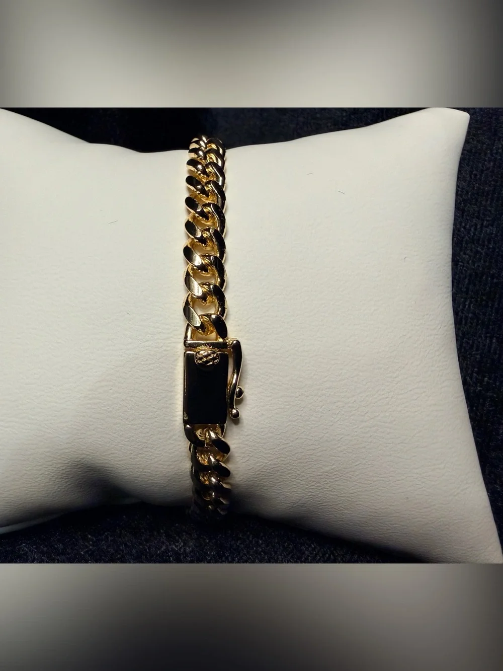 Cuban Bracelet 8in 5.8MM 14K Premium Finish w/Box Lock. Everyday Wear! Brand new